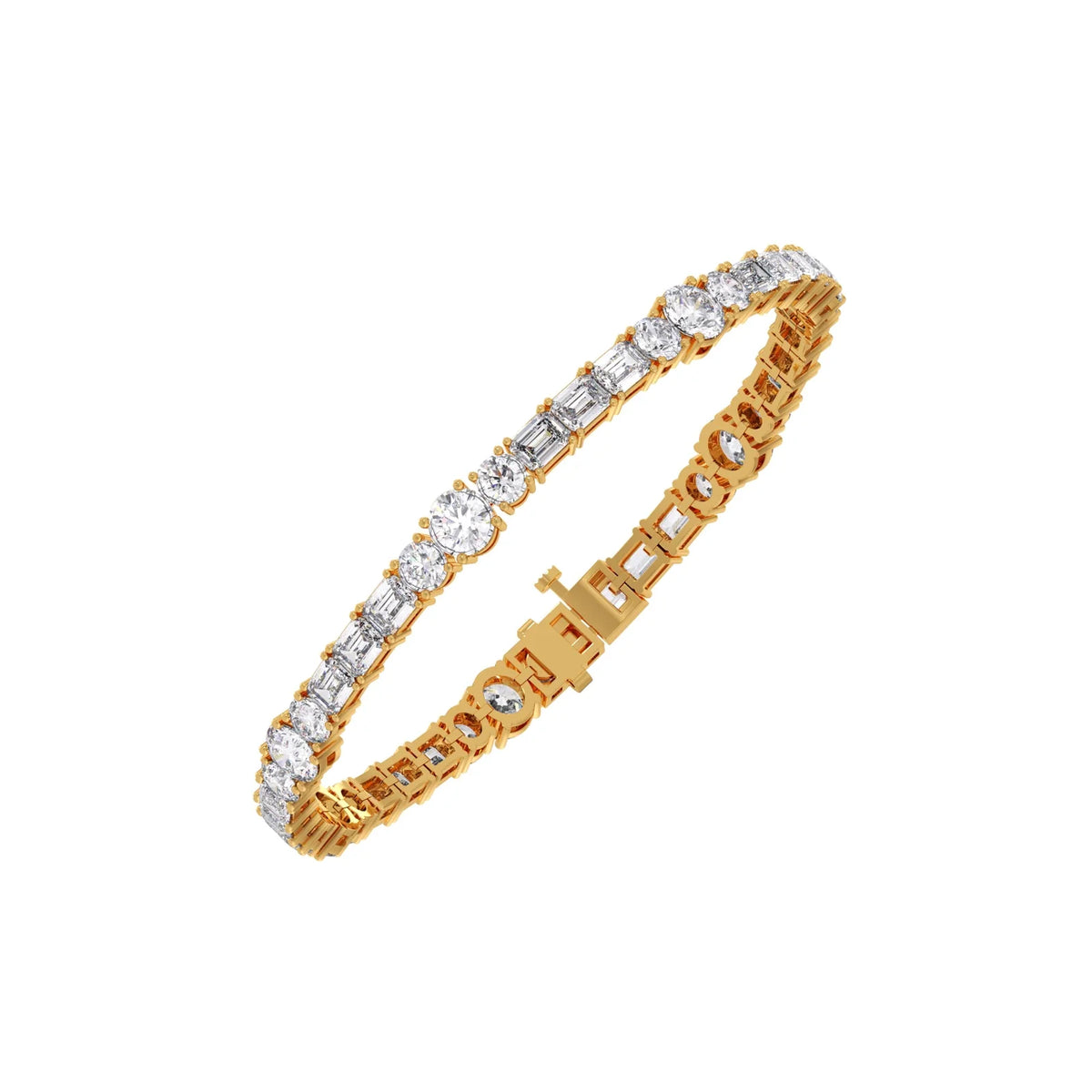 10.12 ct Duet Diamond Tennis Bracelet