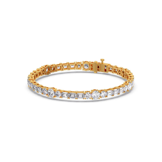 10.12 ct Duet Diamond Tennis Bracelet