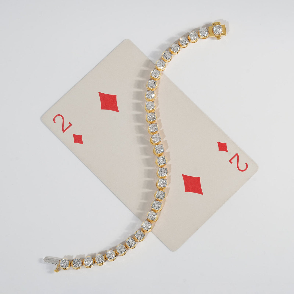 8.17 ct Lustre Round Diamond Tennis Bracelet