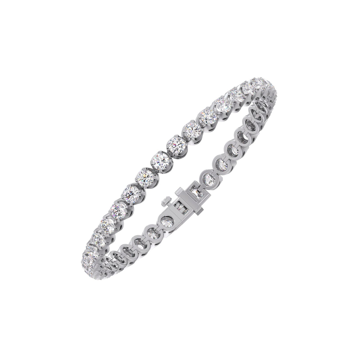 7.92 ct Timeless Round Diamond Tennis Bracelet