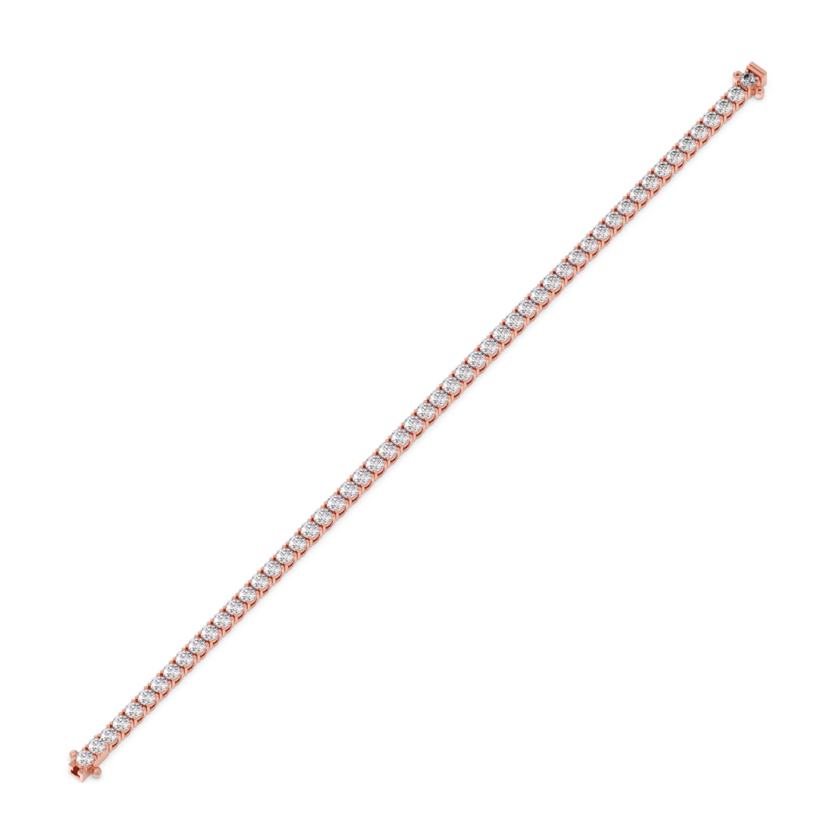 5.23 ct Gleaming Round Diamond Tennis Bracelet