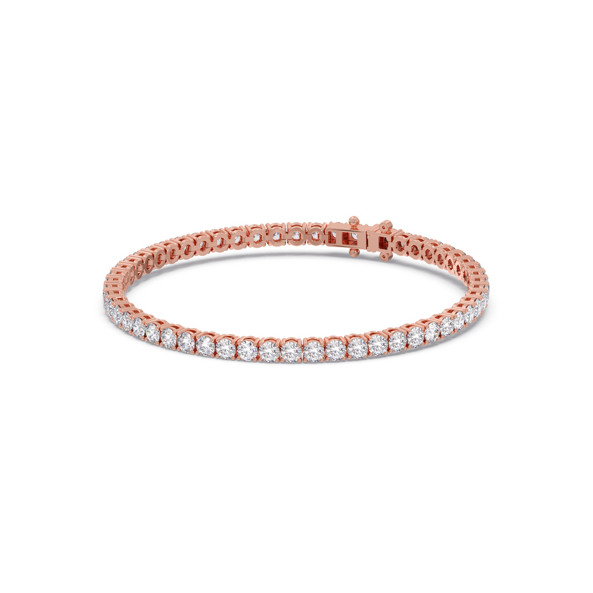 5.23 ct Gleaming Round Diamond Tennis Bracelet