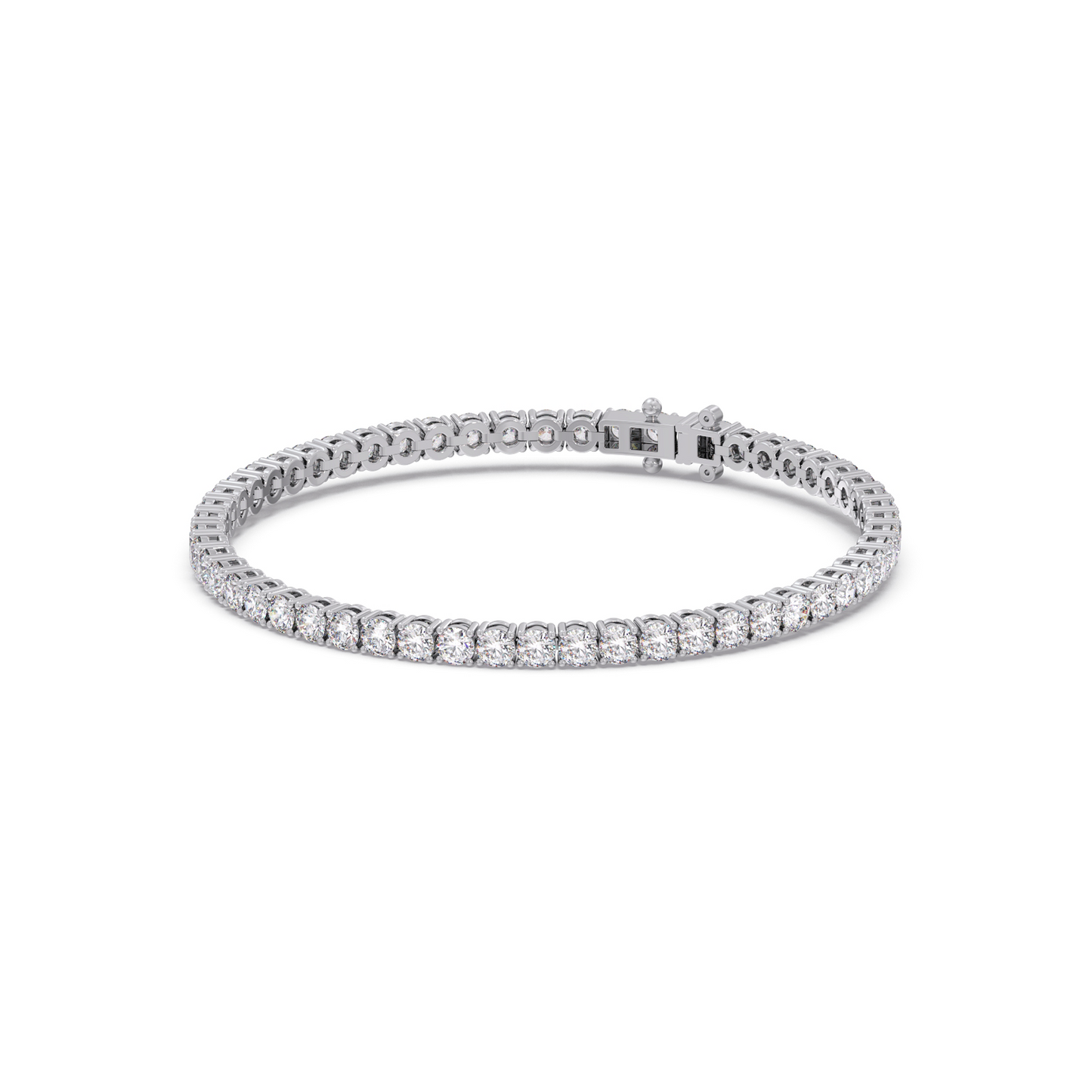 5.23 ct Gleaming Round Diamond Tennis Bracelet