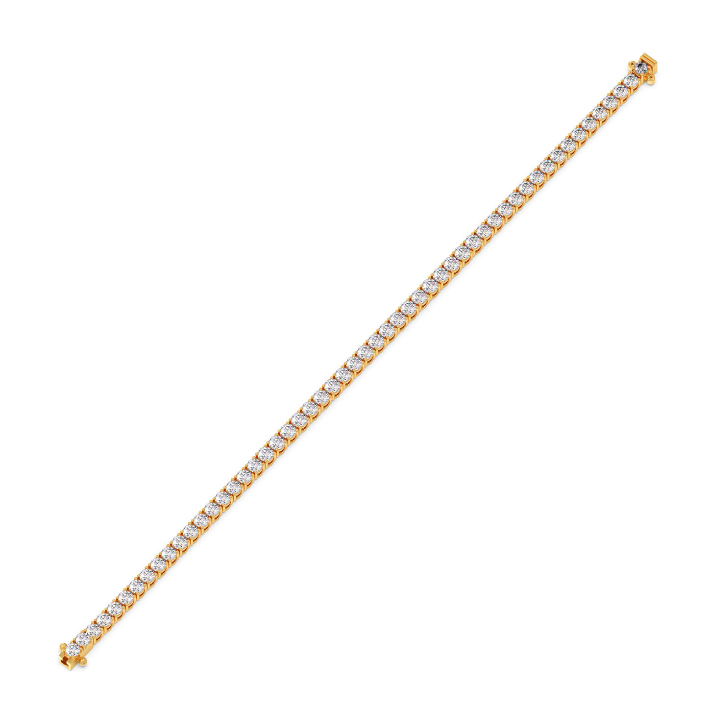 5.23 ct Gleaming Round Diamond Tennis Bracelet