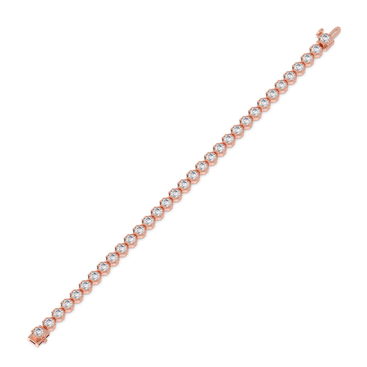 8.92 ct Lucent Round Diamond Tennis Bracelet