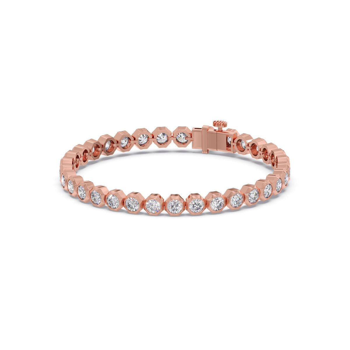 8.92 ct Lucent Round Diamond Tennis Bracelet