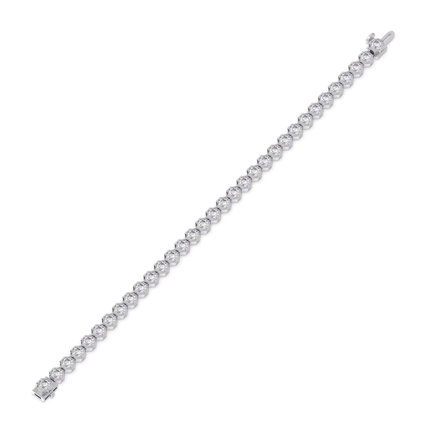 8.92 ct Lucent Round Diamond Tennis Bracelet