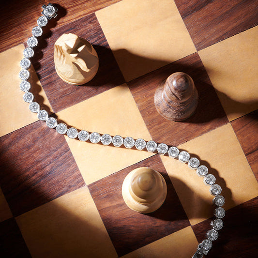 8.92 ct Lucent Round Diamond Tennis Bracelet