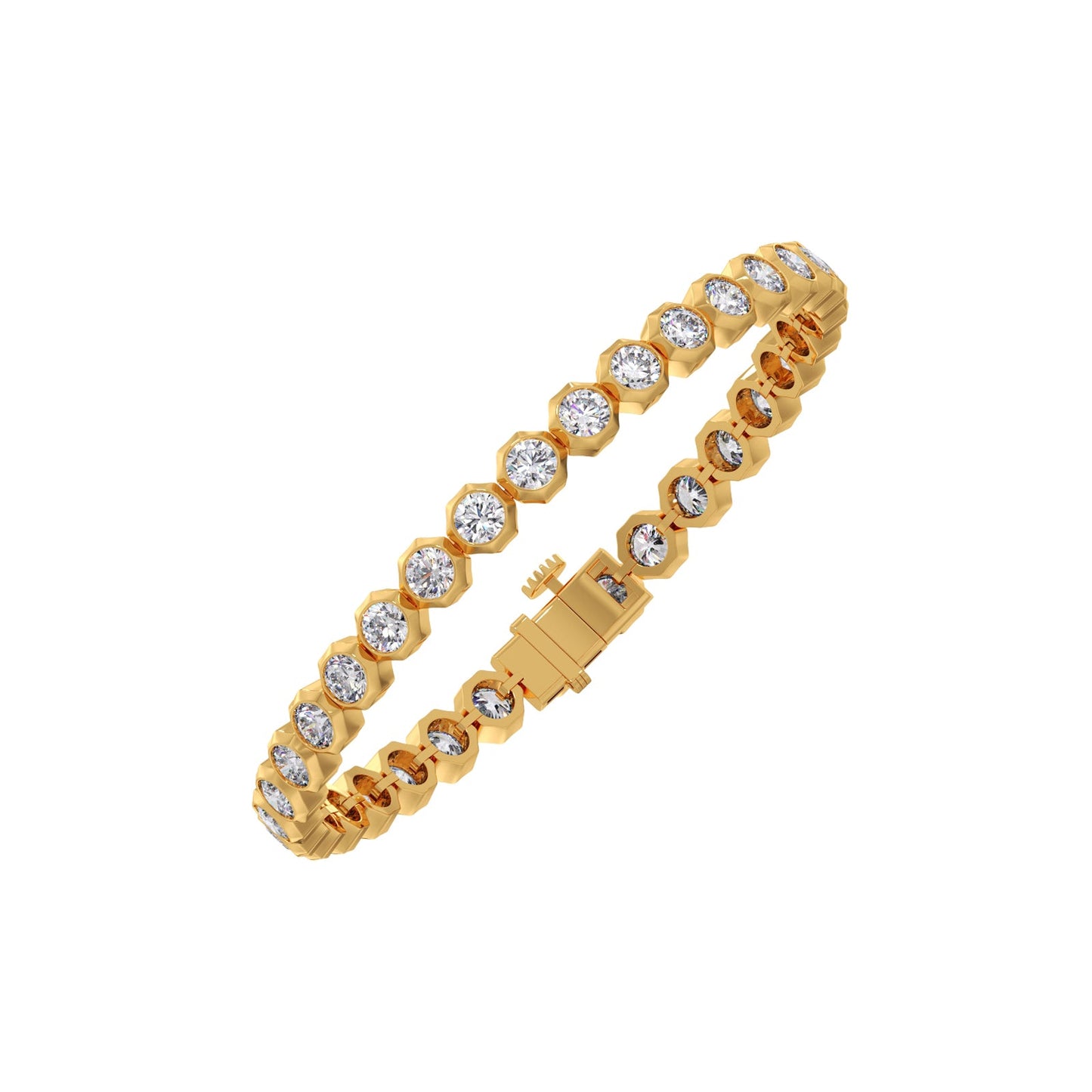 8.92 ct Lucent Round Diamond Tennis Bracelet