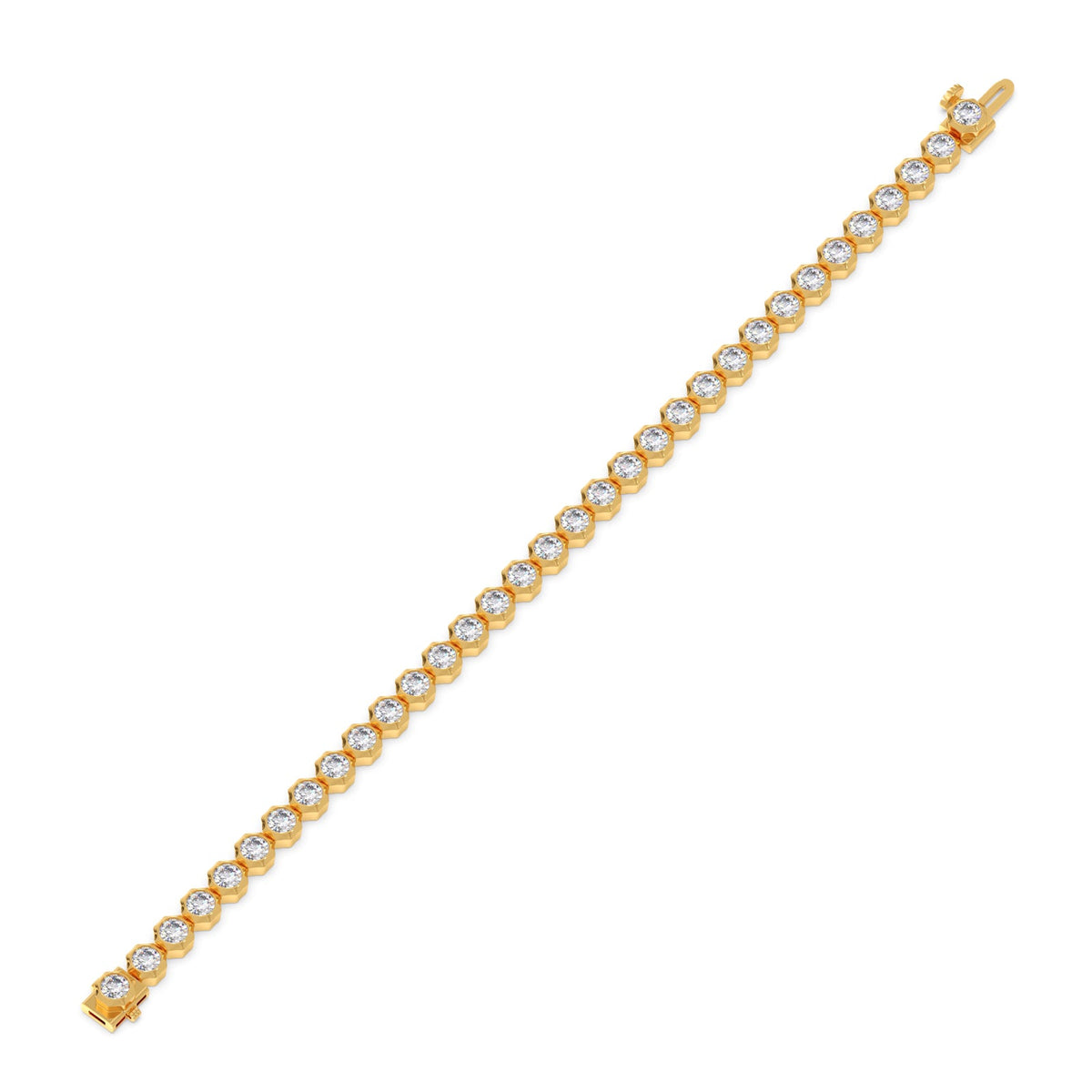 8.92 ct Lucent Round Diamond Tennis Bracelet