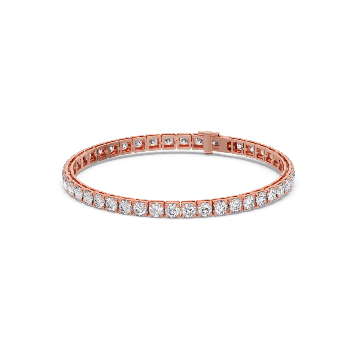 9.24 ct Sparkling Round Diamond Tennis Bracelet