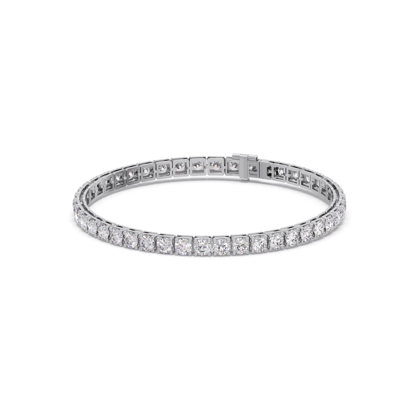 9.24 ct Sparkling Round Diamond Tennis Bracelet