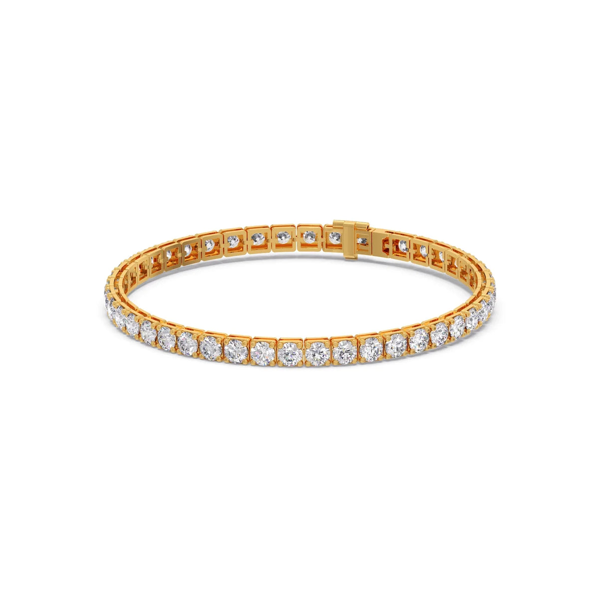 9.24 ct Sparkling Round Diamond Tennis Bracelet
