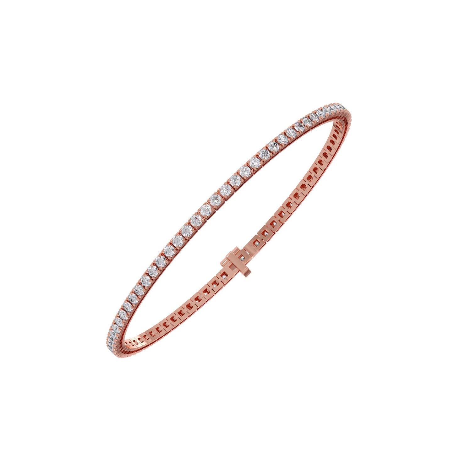 3.08 ct Brilliance Round Diamond Tennis Bracelet