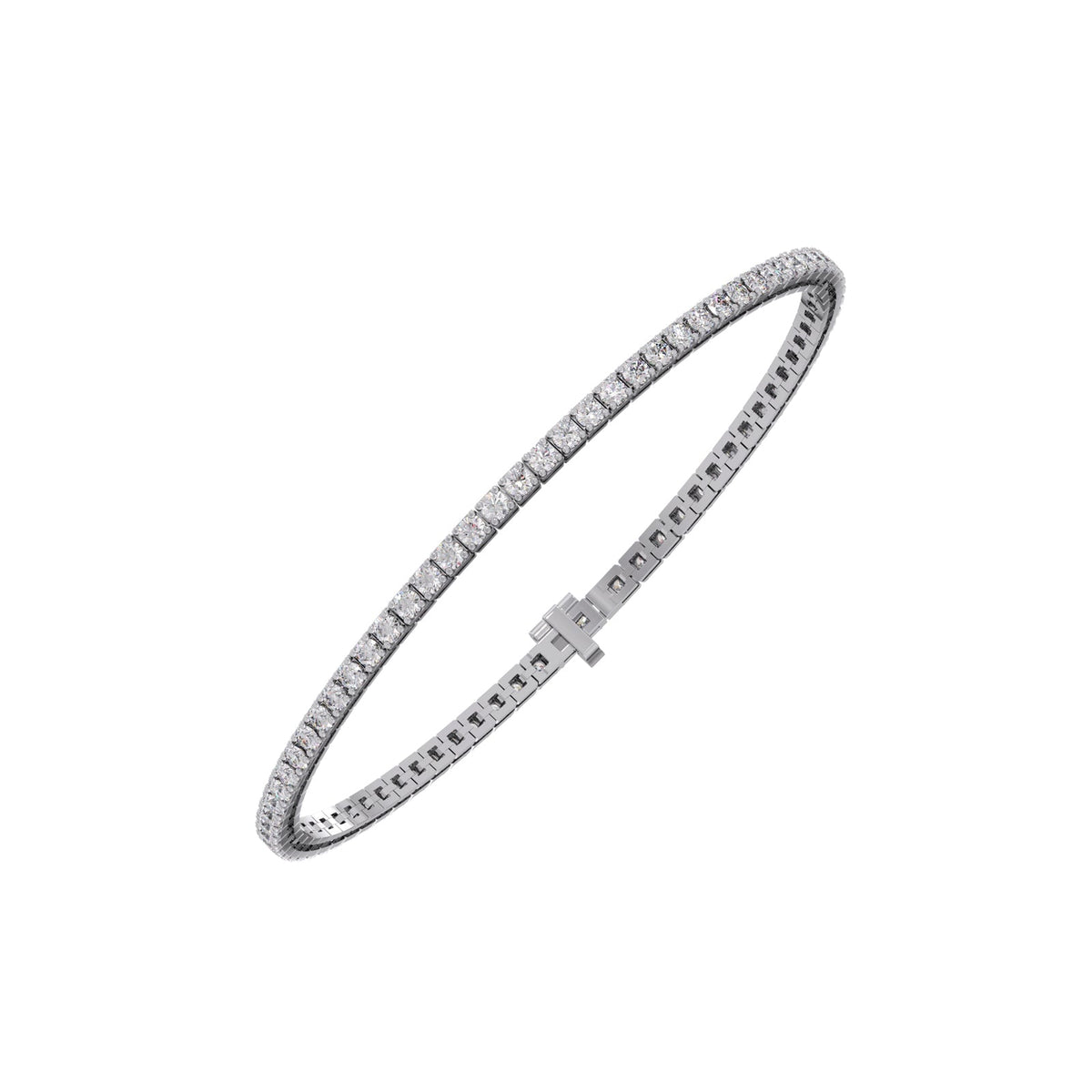 3.08 ct Brilliance Round Diamond Tennis Bracelet