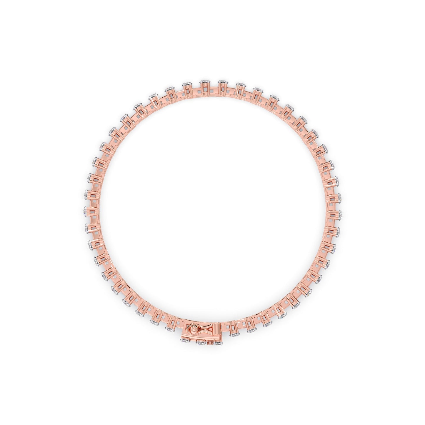 1 ct Minimalist Round Diamond Tennis Bracelet