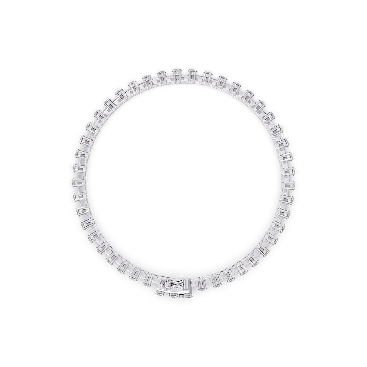 1 ct Minimalist Round Diamond Tennis Bracelet