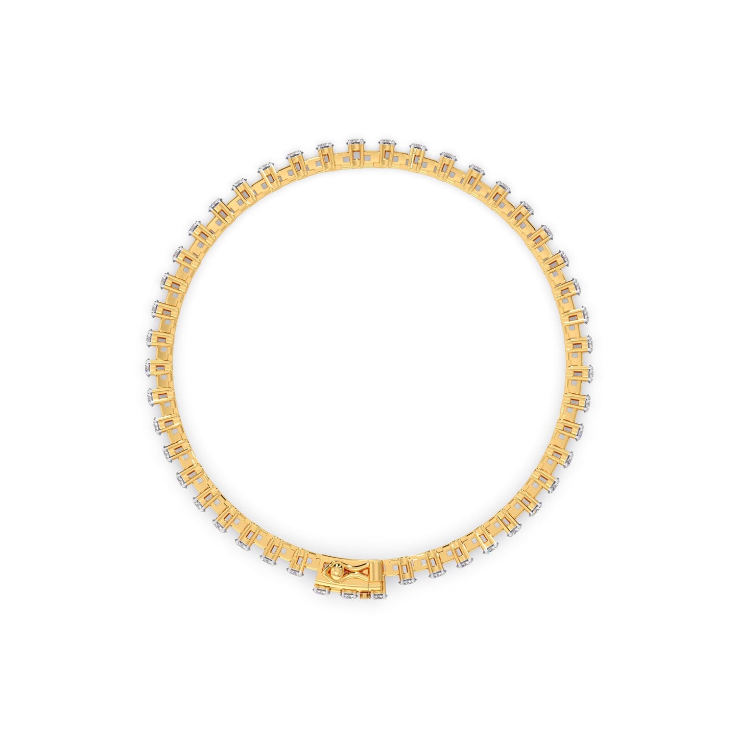 1 ct Minimalist Round Diamond Tennis Bracelet