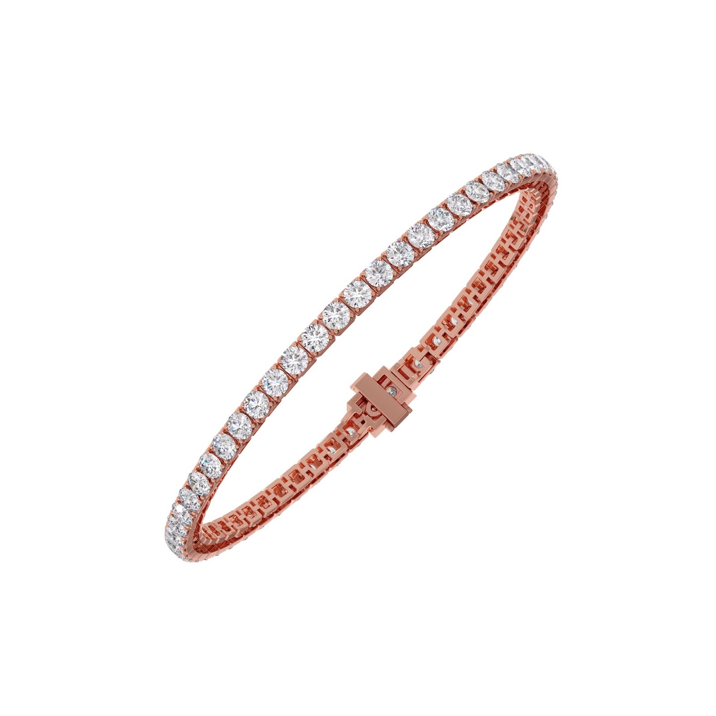 5.775 ct Delicate Round Diamond Tennis Bracelet