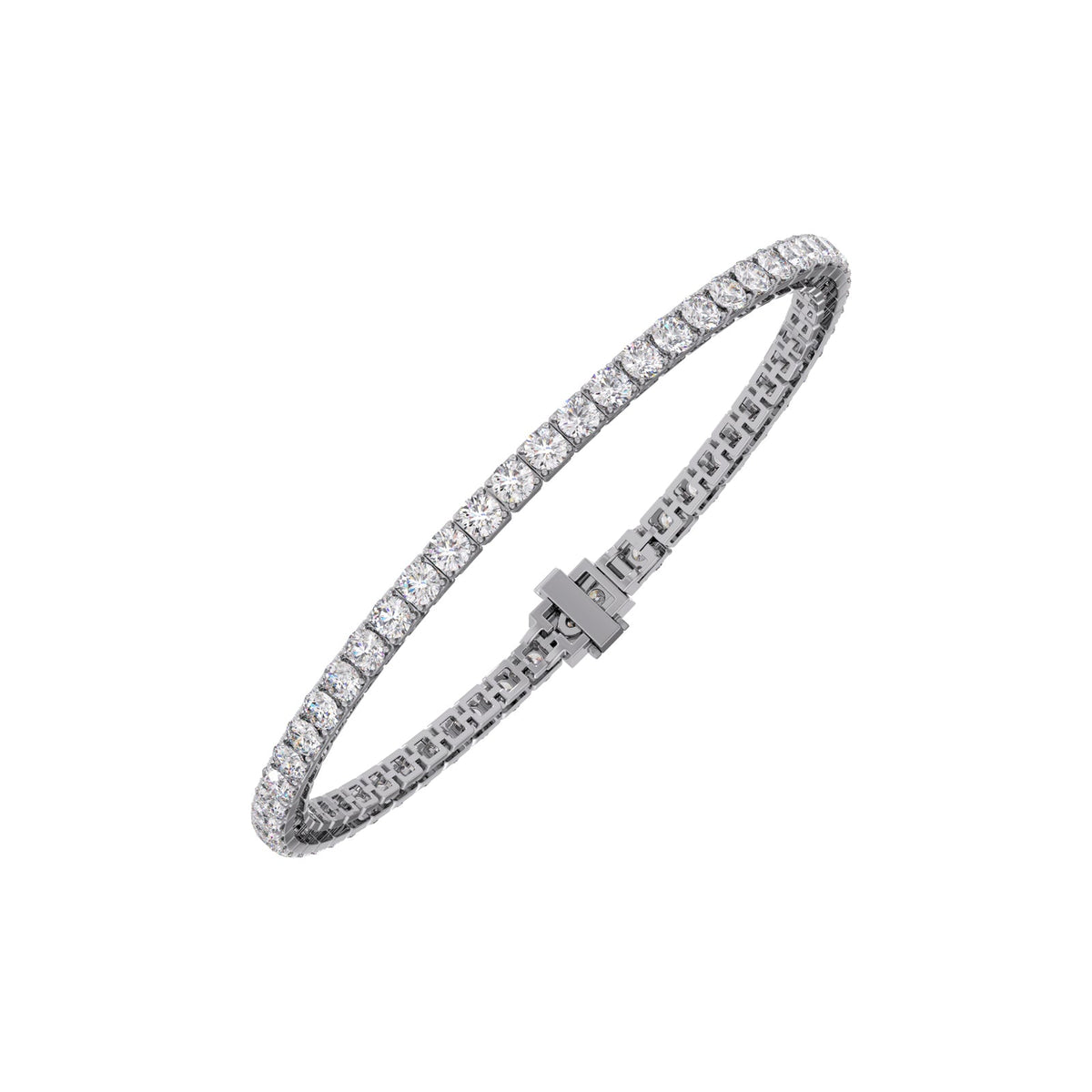 5.775 ct Delicate Round Diamond Tennis Bracelet