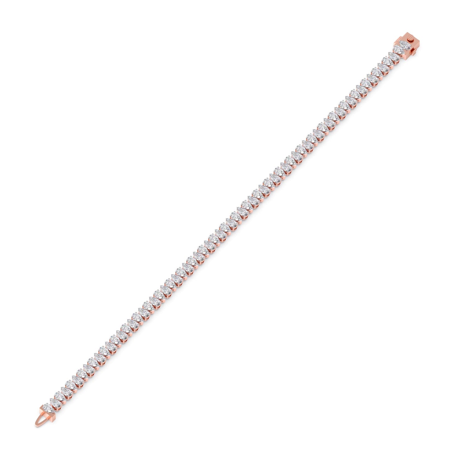 9.9 ct Dewdrop Pear Diamond Tennis Bracelet