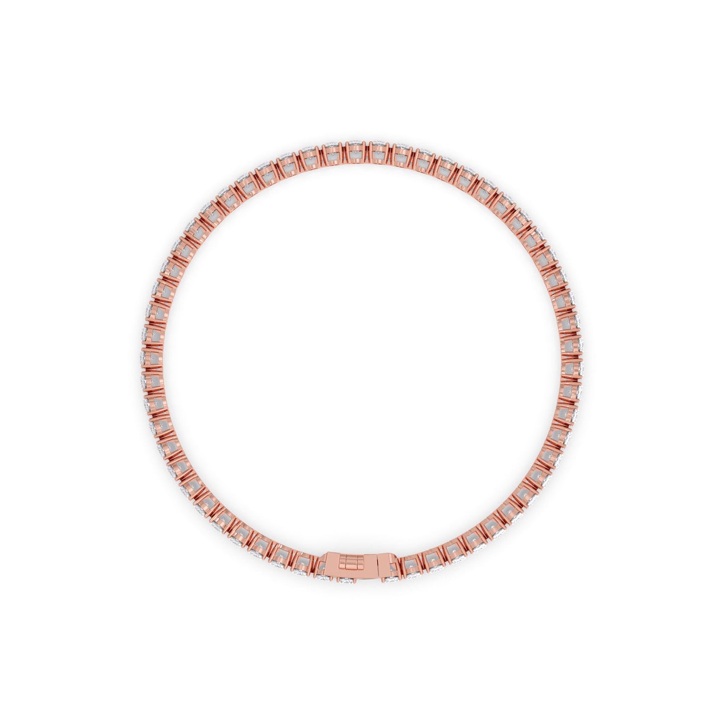 11.76 ct Endless Oval Diamond Tennis Bracelet