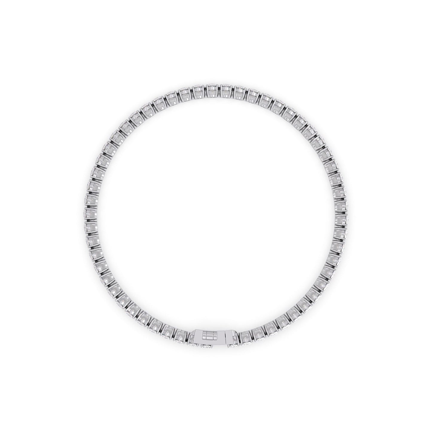 11.76 ct Endless Oval Diamond Tennis Bracelet