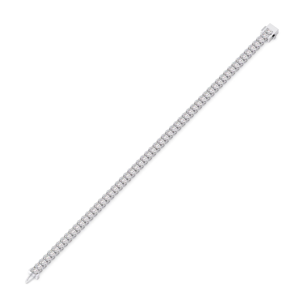11.76 ct Endless Oval Diamond Tennis Bracelet
