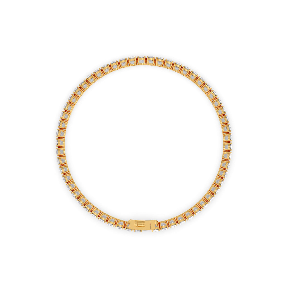 11.76 ct Endless Oval Diamond Tennis Bracelet