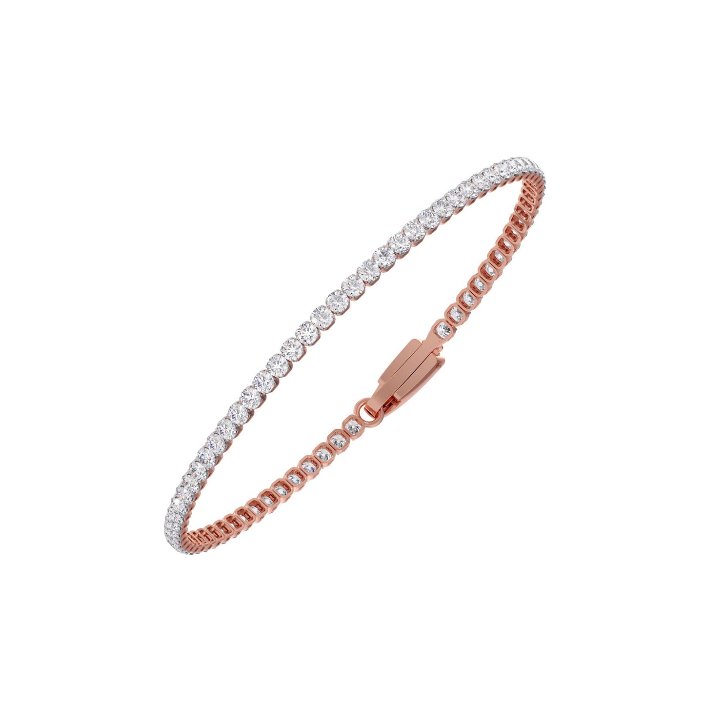 1.77 ct Streamlined Round Diamond Tennis Bracelet