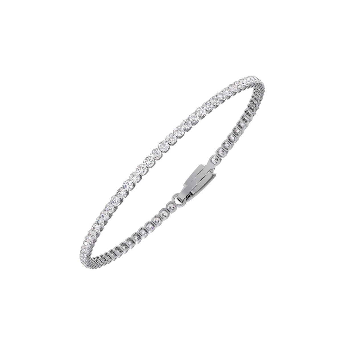 1.77 ct Streamlined Round Diamond Tennis Bracelet