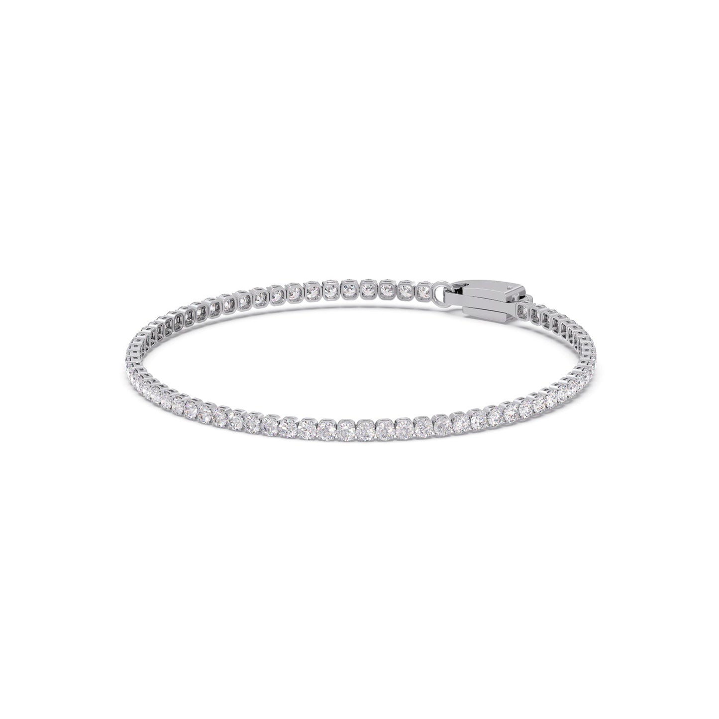 1.77 ct Streamlined Round Diamond Tennis Bracelet