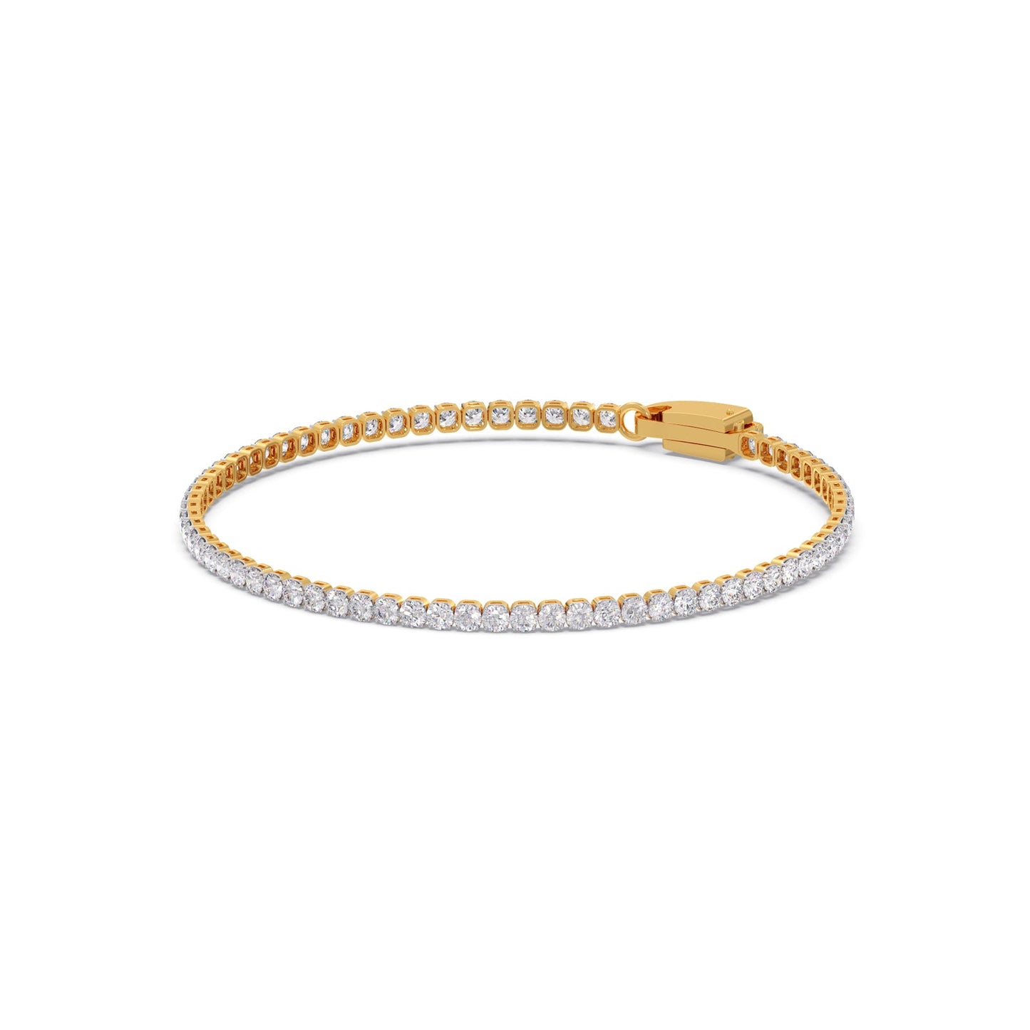 1.77 ct Streamlined Round Diamond Tennis Bracelet