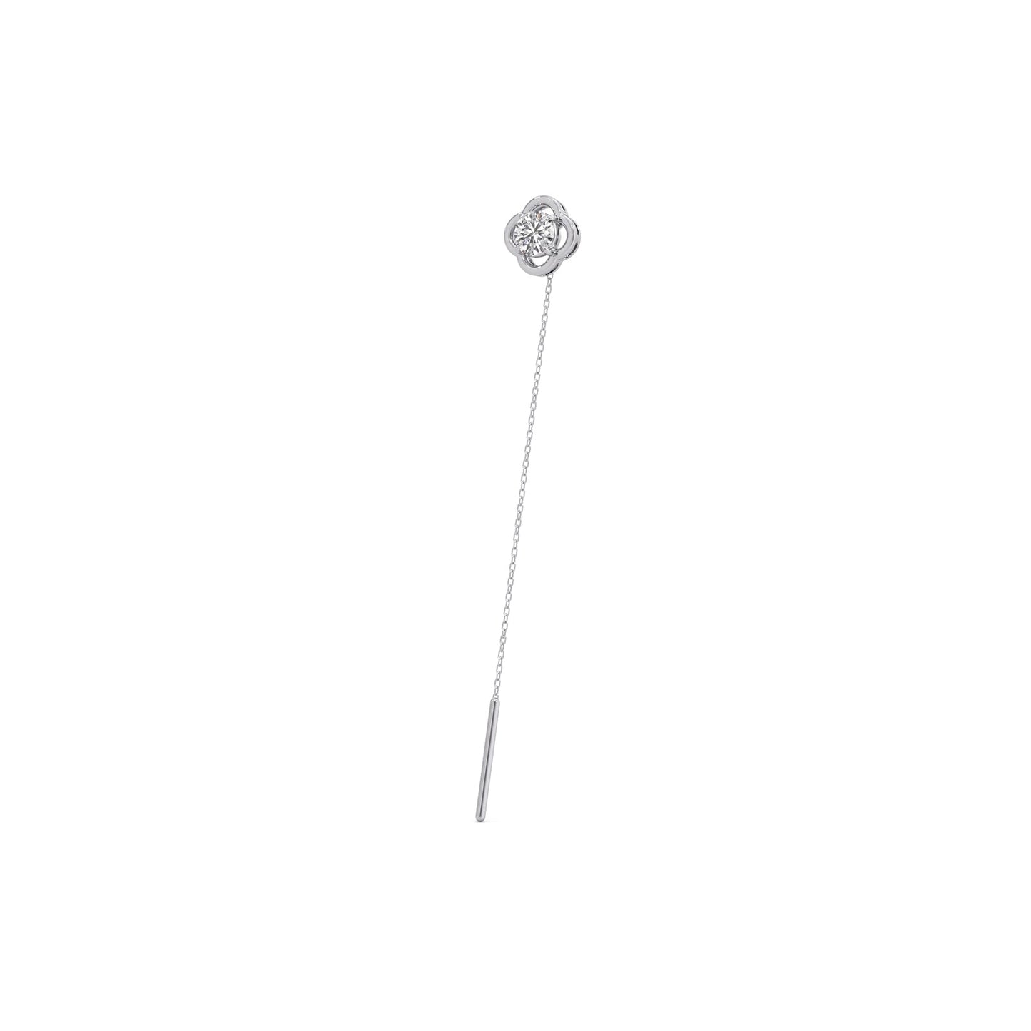Amulet Round Diamond Sui-Dhaga Earrings