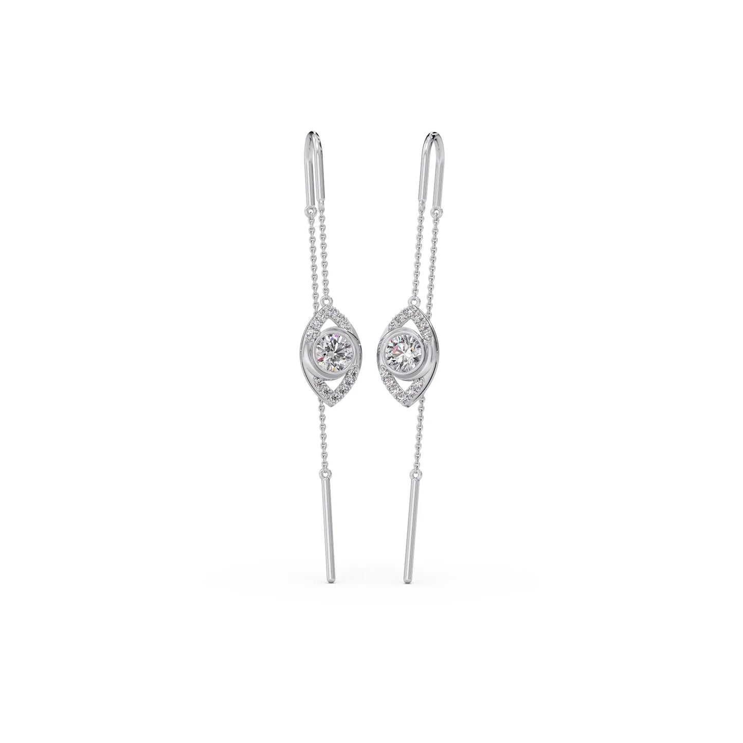 Ethereal Diamond Sui-Dhaga Earrings