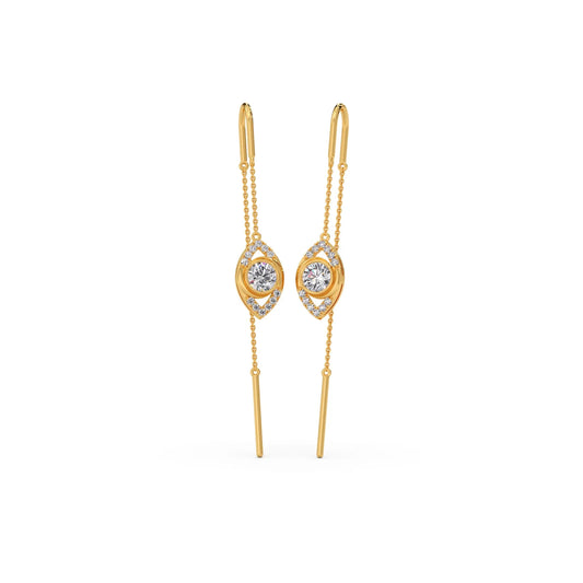 Ethereal Diamond Sui-Dhaga Earrings