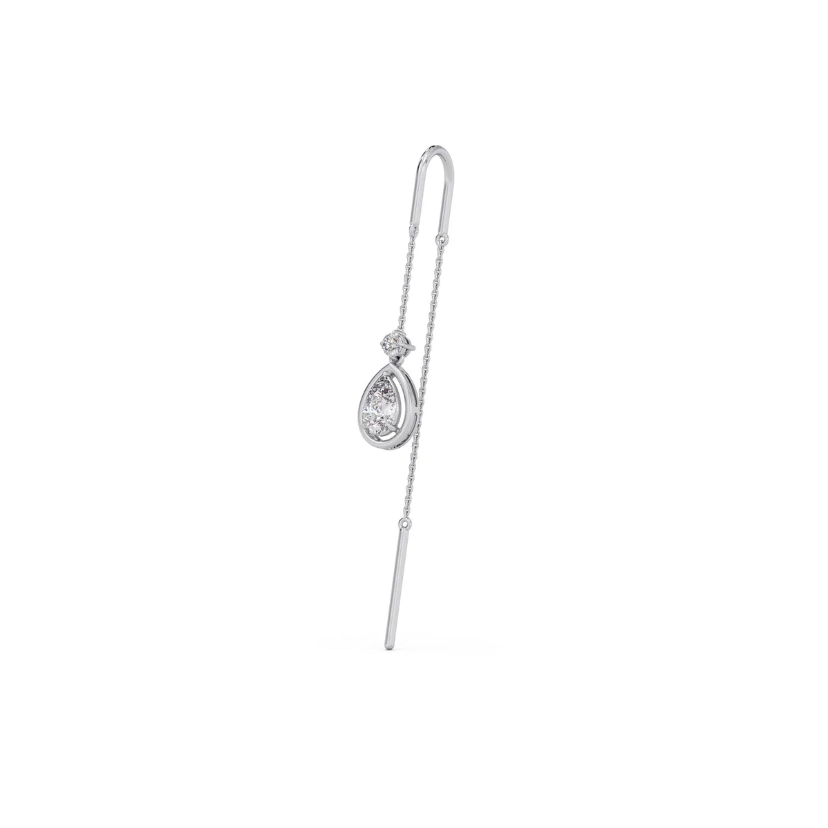 Teardrop Diamond Sui-Dhaga Earrings