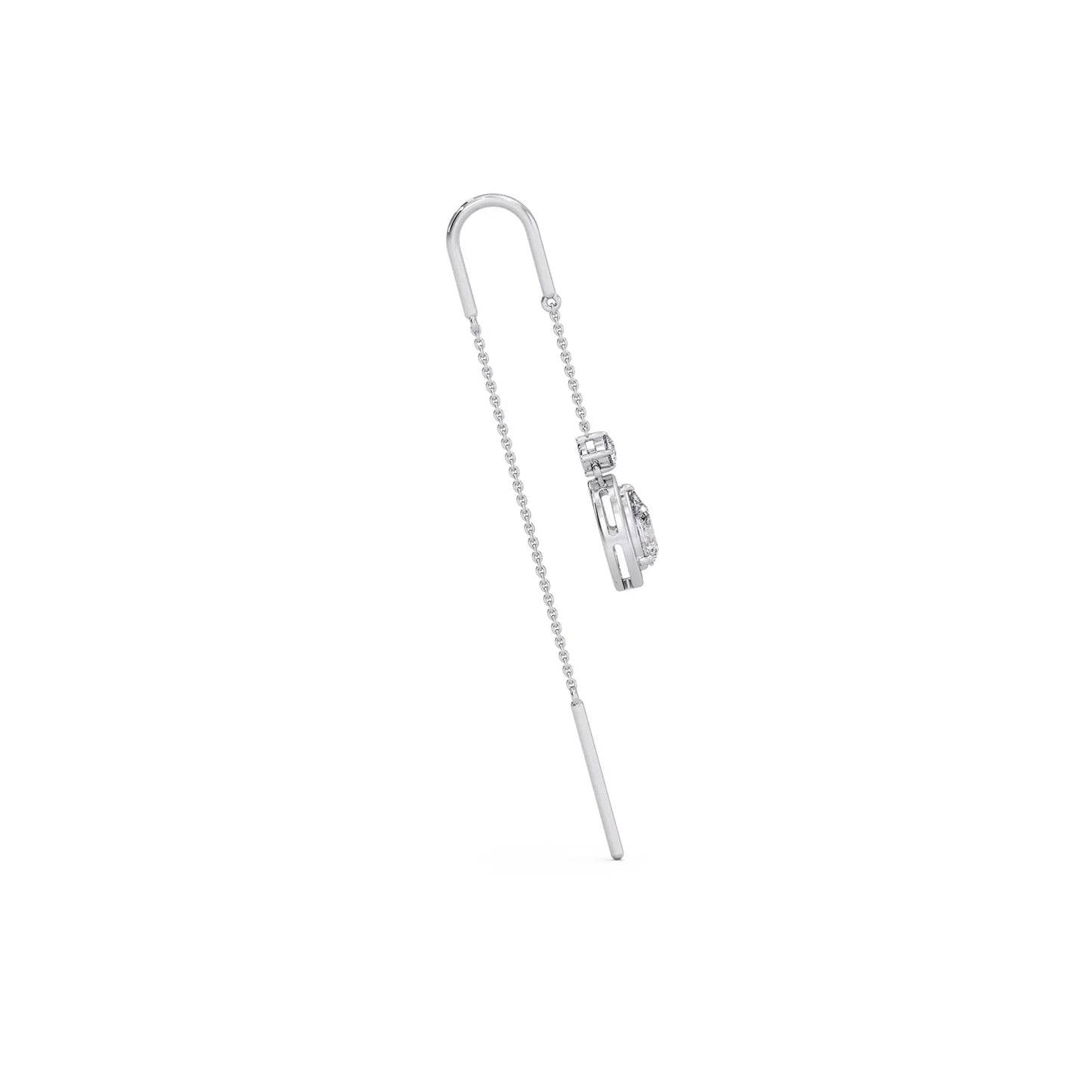 Teardrop Diamond Sui-Dhaga Earrings