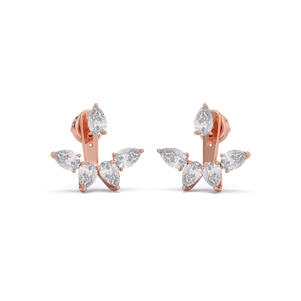 Pear Bloom Diamond Earrings