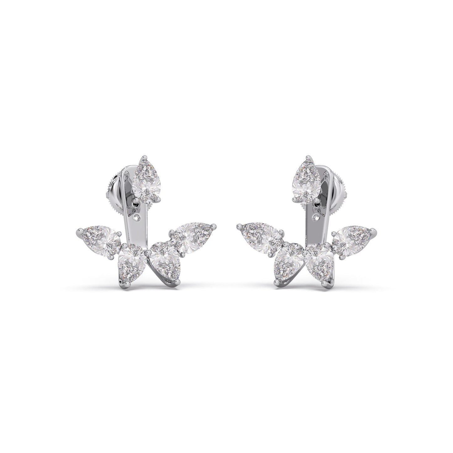 Pear Bloom Diamond Earrings