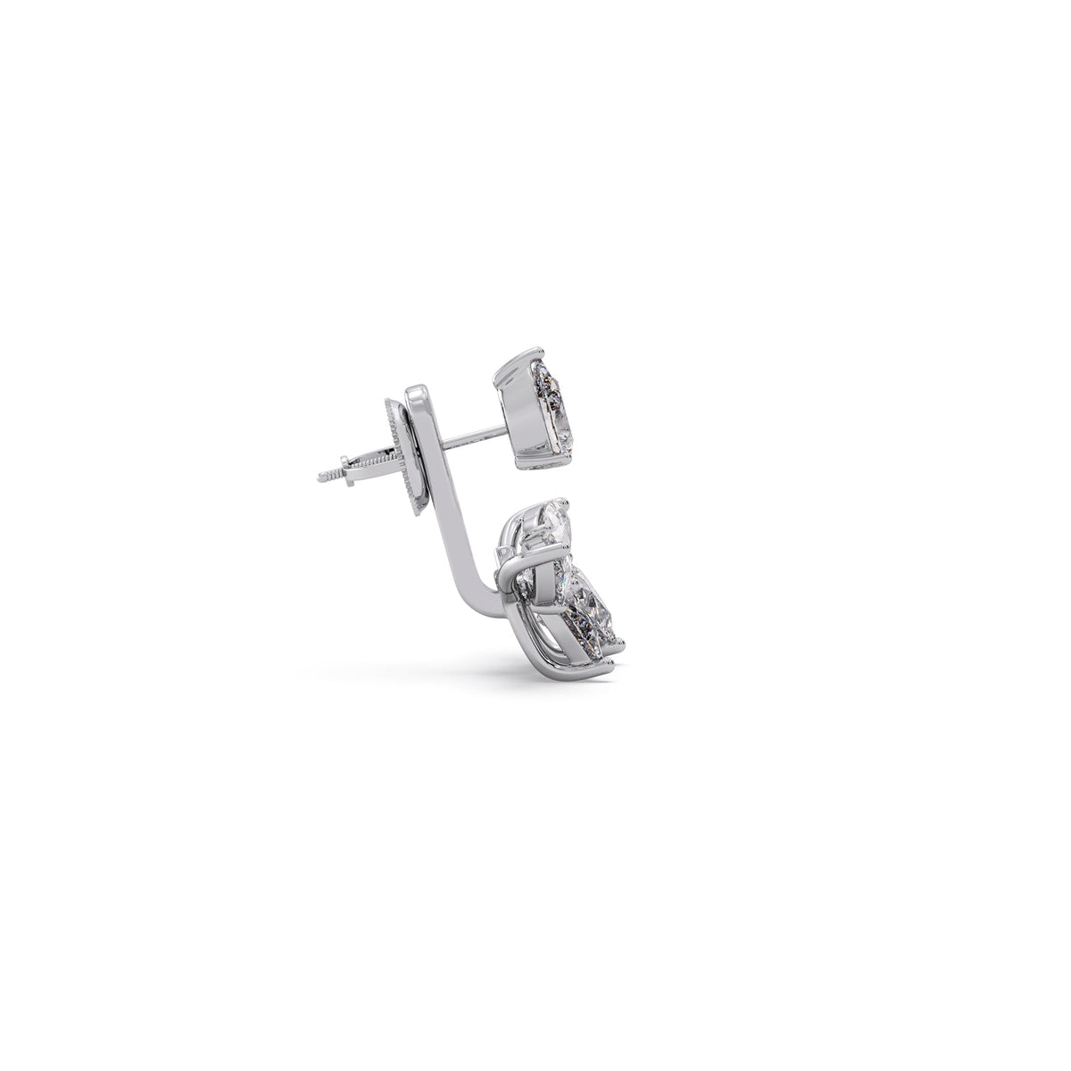 Pear Bloom Diamond Earrings