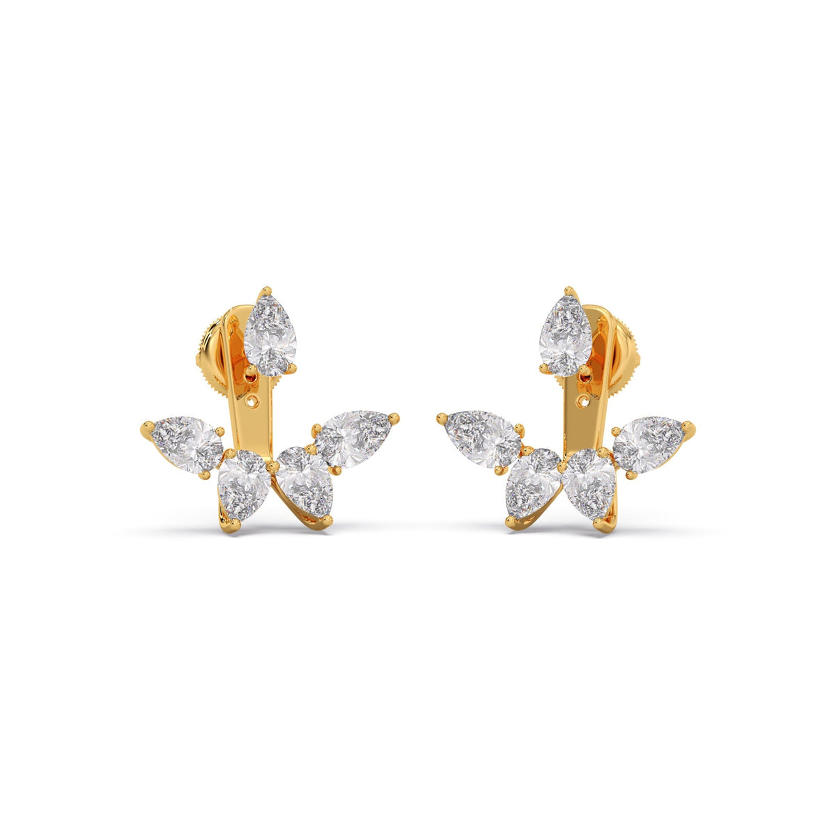 Pear Bloom Diamond Earrings