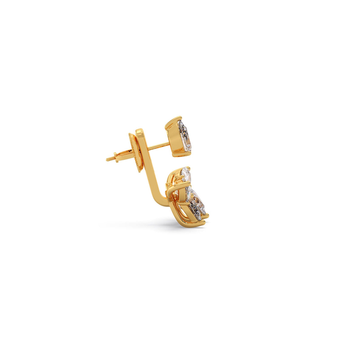 Pear Bloom Diamond Earrings