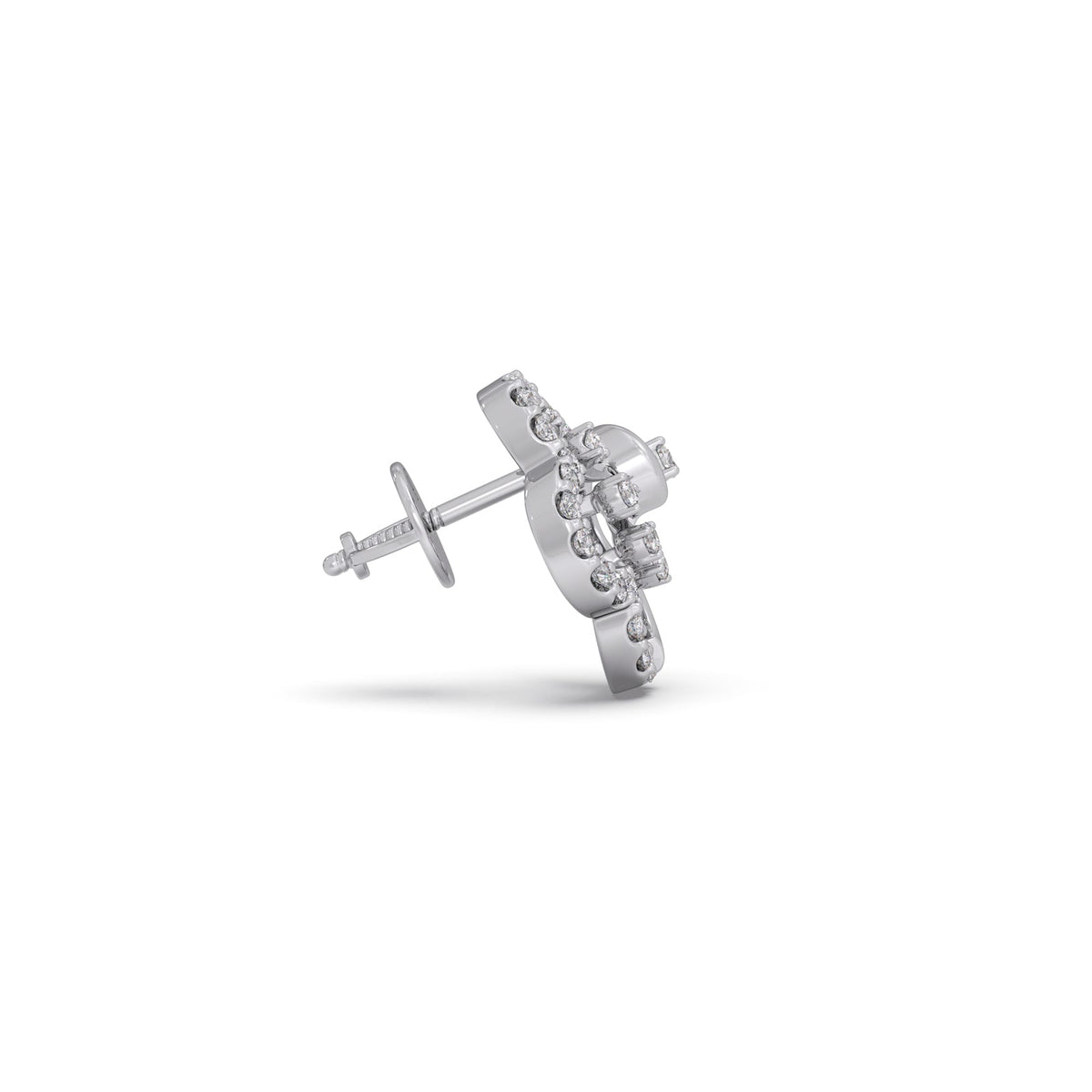 Blush Bloom Diamond Stud Earrings