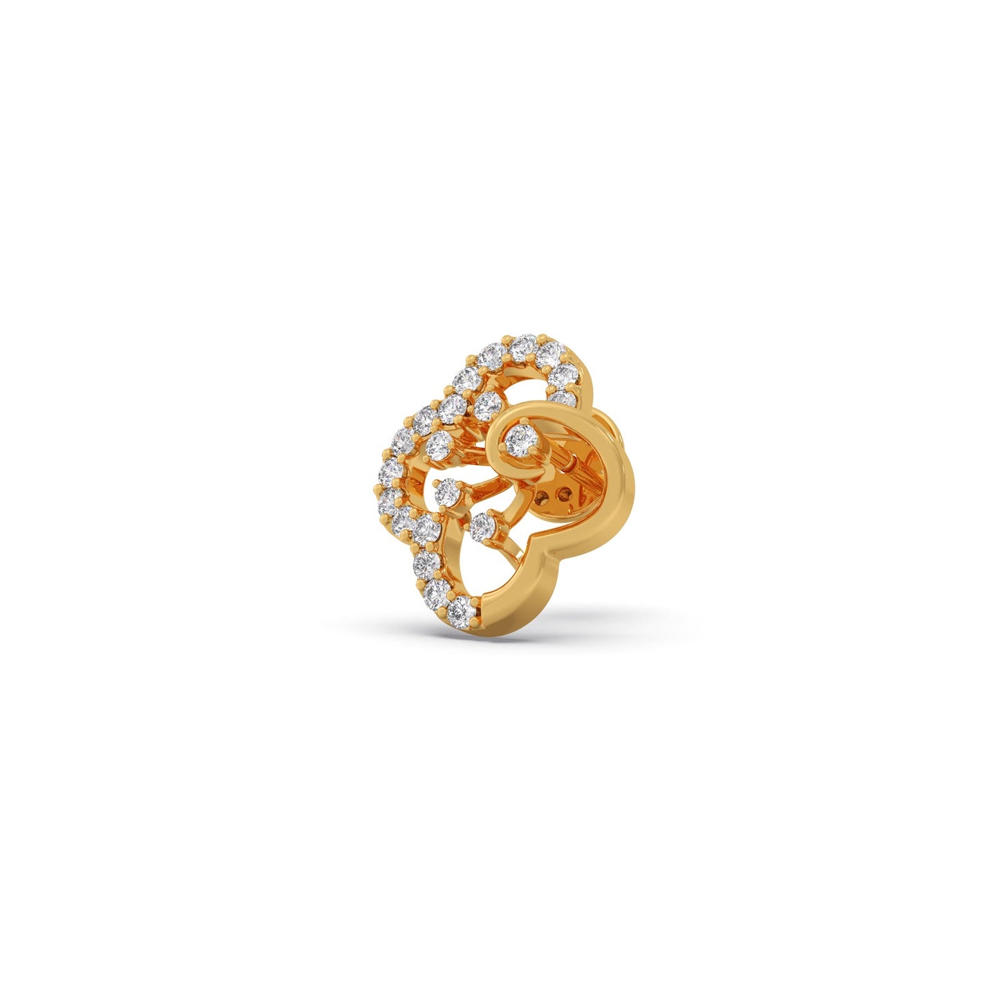 Blush Bloom Diamond Stud Earrings
