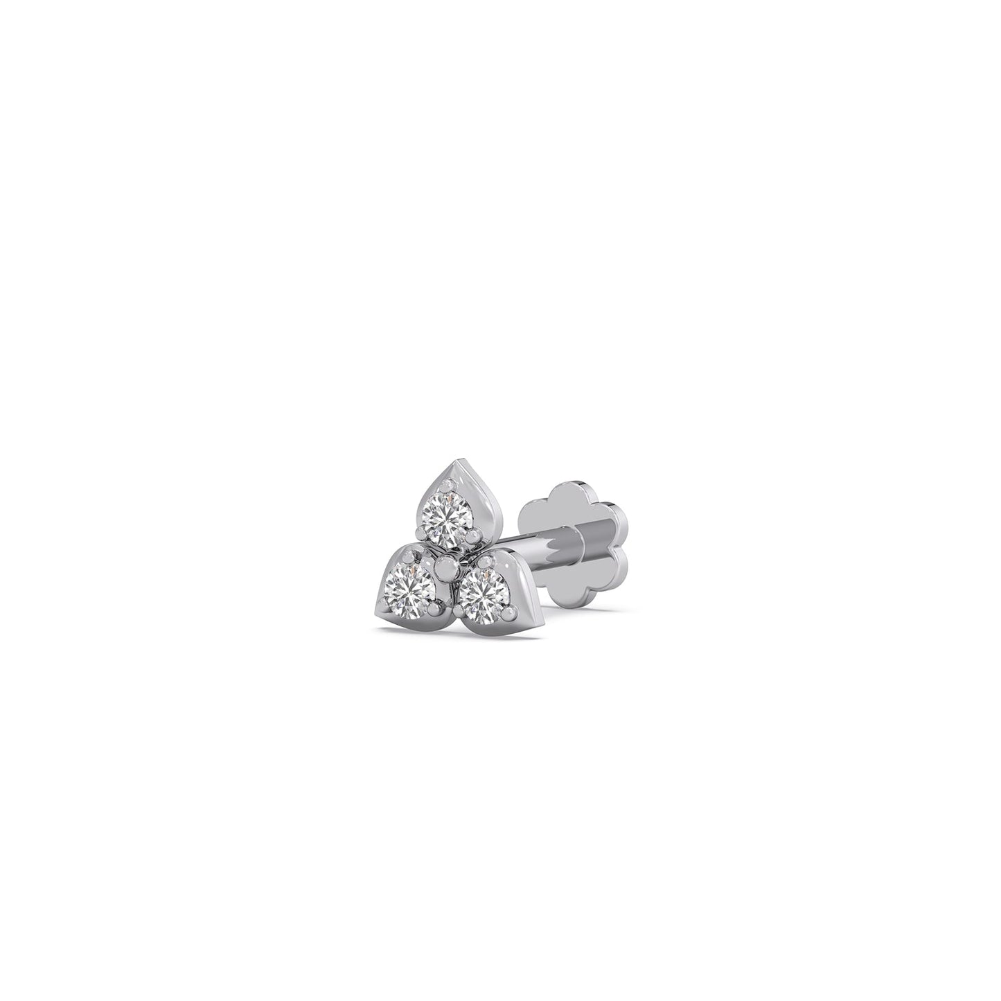 Trio Stud Diamond Earrings