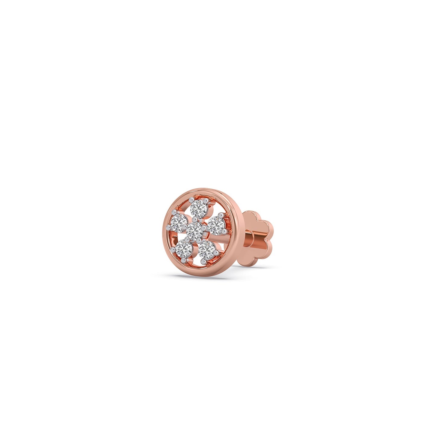 Cluster Stud Diamond Earrings