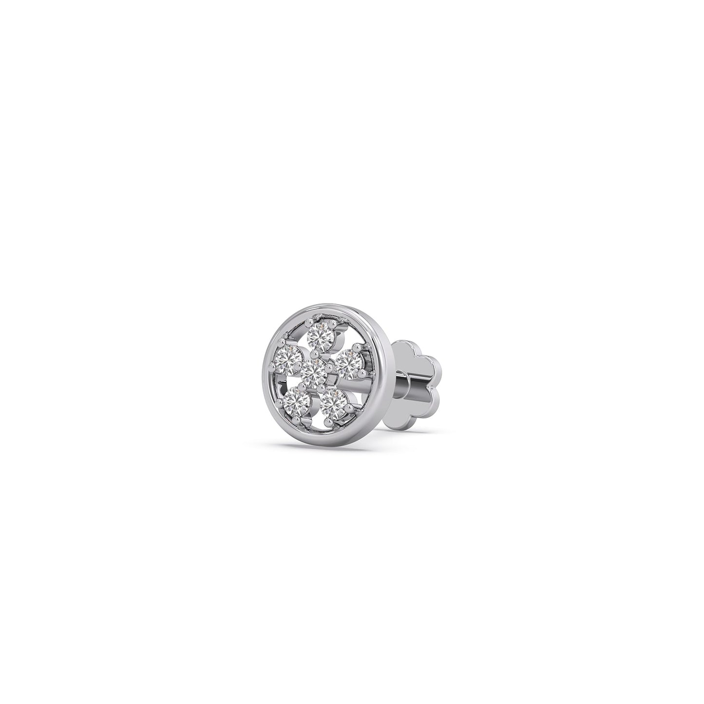 Cluster Stud Diamond Earrings