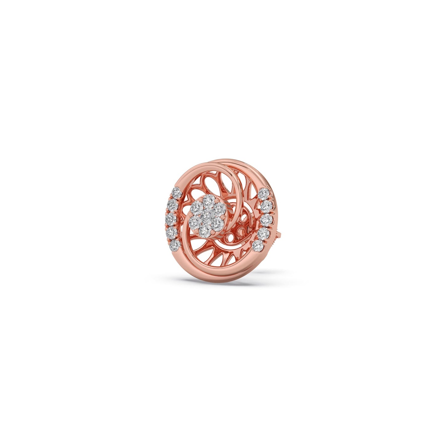 Celestial Cluster Diamond Stud Earrings