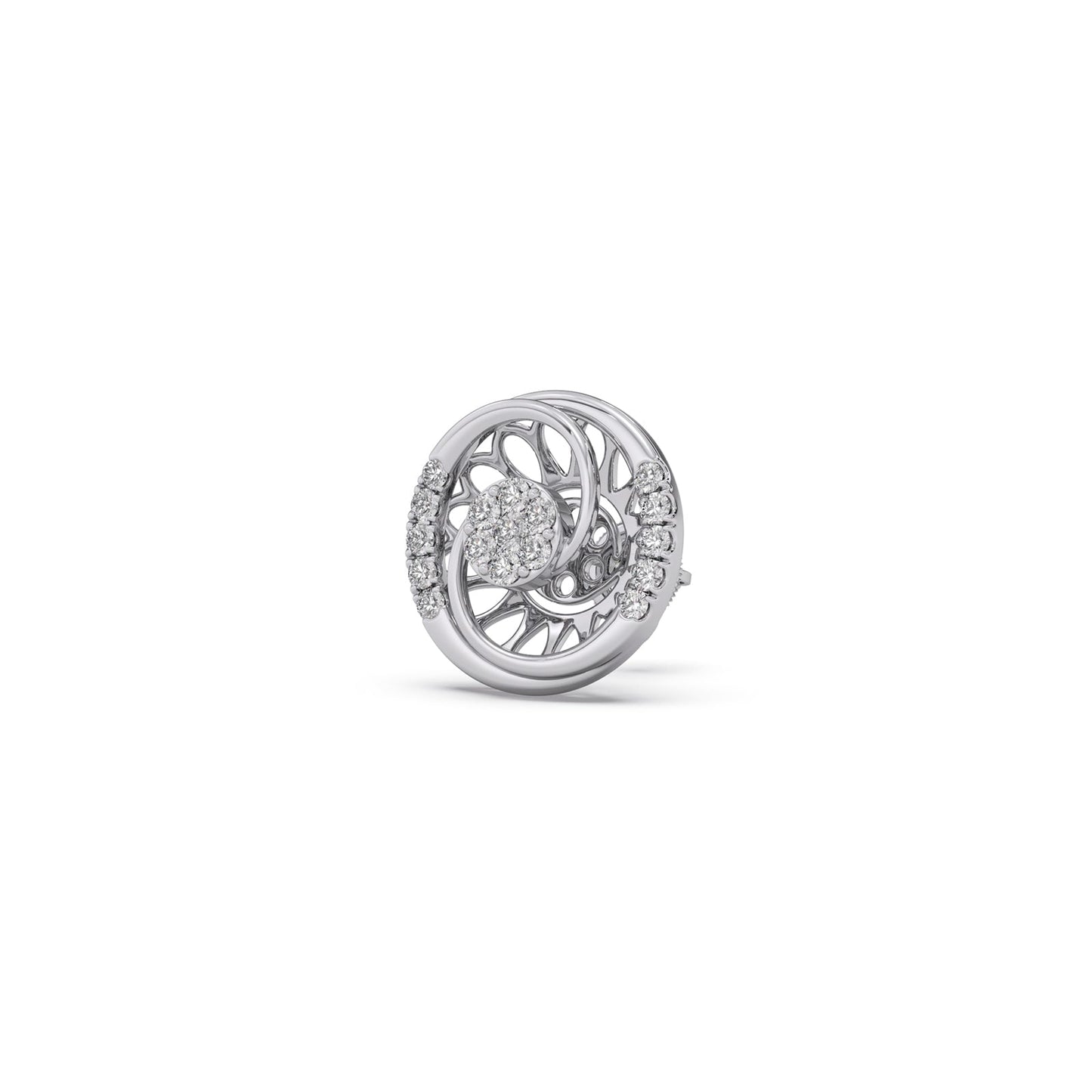 Celestial Cluster Diamond Stud Earrings